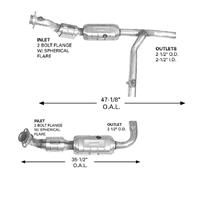 ... 03 Expedition F150 4X2 L&R 4.6L (2) Catalytic Converter # 9117 & 9116