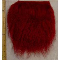 Carmine tibetan lamskin scrap sample size 1/10 oz 24362