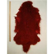 full pelt fine carmine red dark Tibetan lambskin 24555