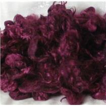 angora goat Mohair dyed  Plum 1 %  1 oz 24597