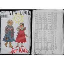 pattern New look for kids #6297 Dress,Blouse and pinafore size 3 to 8  25030