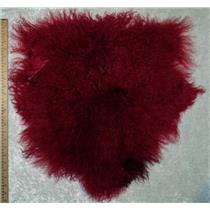 Half pelt Cherry red Tibetan lambskin  25103