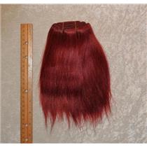 mohair weft Coarse Dark Auburn red straight 6-8x65" 25412 HP