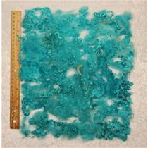 turquoise blue 0.1% angora goat fine young adult Mohair locks 1 oz 3-5"  25475