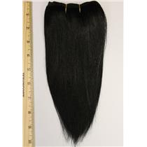 black #1 straight mohair weft coarse  6-8" x200"  26296  FP