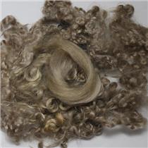 color 620 light  blonde fine curly angora goat mohair doll hair 1 oz 3-6" 26179