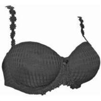 black 5 way underwire bra with flower trim Crownnette  style 414 36D item 26217