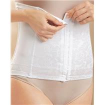 Crown-ette womans Fashion waist-nipper control cincher White sz 1X -32" 26338