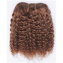 Light auburn # 10 bebe curl tight curl - mohair weft coarse 7-8" x200" 26546 FP