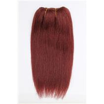 Dark auburn red 33 straight mohair weft coarse  7-8" x200"  26601  FP