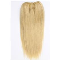 light golden blonde 22  straight mohair weft coarse  7-8" x200"  26608  FP