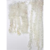 mohair Washed 8-12", white adult angora goat hair 1 oz 26648