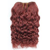 Dark auburn red 33 Curly mohair weft coarse 7-8" x100" 26605 HP