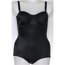 sz 42B style 1390  briefer / underwire bra body suit Black 26680