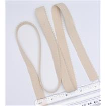 Crownette trims Finishing Plush Elastic Beige 1 yard. 5/8" 26705