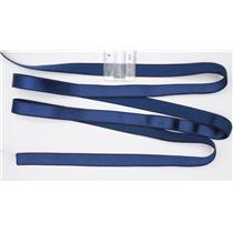 Crownette trims - strap elastic Satin - Plush navy blue 1 yard. 5/8" 26710