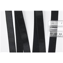 Crownette trims - strap elastic Satin - Plush Black 5/8" 1 yard. 5/8" 26712