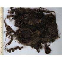 medium neutral brown fine adult mohair 1-5" bulk unsorted locks 26112