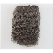 Dark mouse gray-brown curly mohair weft coarse 6- 8" x 50" 25953 QP