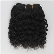 black #1 curly mohair weft coarse  6-8" x200"  26302  FP