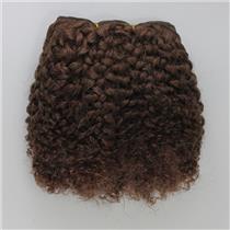 deep brown 4 bebe curl - tight curl -mohair weft coarse  6-8" x200" 25945 FP