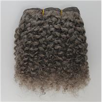 Light mouse gray-brown  bebe curl  - mohair weft coarse 6-8" x200" 25  FP