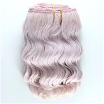 Lilac wavy mohair weft coarse  6-8" x200"  25837  FP