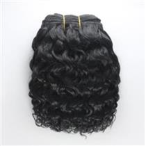 Black #1 curly mohair weft coarse 6-8" x100" 25814 HP