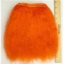 Yak hair weft dyed Orange clown wig 10 "x110" 26807 FP