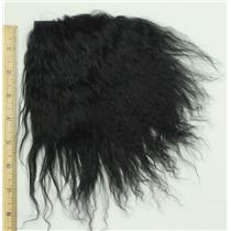 4" low wave Black Tibetan lamb skin no seams 26812