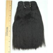 black/brown #1B straight mohair weft coarse  7-9" x216"  26840 FP