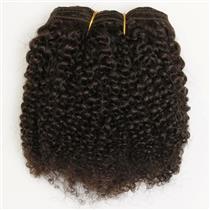 Dark Brown 2   bebe curl - tight curl - mohair weft coarse 7-8" x100" 26475 HP