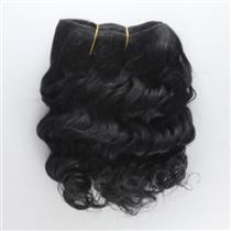 Black #1 wavy mohair weft coarse 6-8" x69" 26306 HP