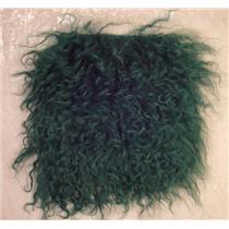 3" deep kelly green  tibetan lambskin no seams 11882