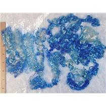 ringlet mohair curls varagated blues fairie hair  22965