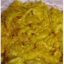 angora goat Mohair bulk dyed sun yellow 1% 1 oz 23164