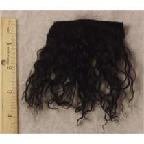 Black wavy tibetan lambskin sample 23240