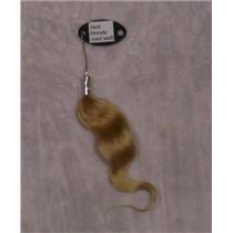 dark blonde  med weft color ring sample mohair  23396