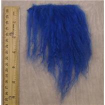 Cobalt blue  tibetan lamskin scrap sample  23811