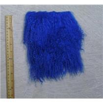 5 1/2 "sq Cobalt blue  tibetan lambskin wig with seam  23821