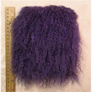 5 1/2"sq Violet tibetan lamb corner seam 25025