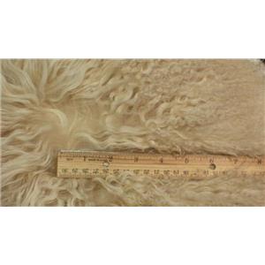 Blonde tibetan lamskin scrap sample size 1/10 oz 24361