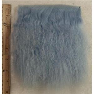 3" sq light blue tibetan lambskin no seam wig 24369