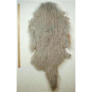 Half pelt fine silver gray Tibetan lambskin 24565