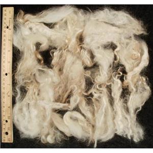 mohair washed white adult angora goat 4-7" 1 oz  24590