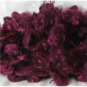 angora goat Mohair dyed  Plum 1 %  1 oz 24597