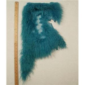 Quarter pelt Turquoise  remnant Tibetan lambskin  24667