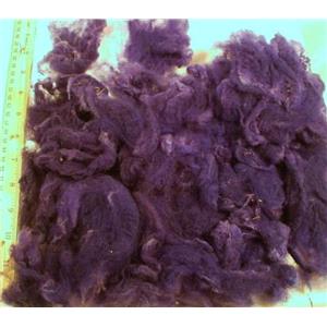 Doll hair wool  locks,plum fine wool  bulk dyed 1 oz 24801