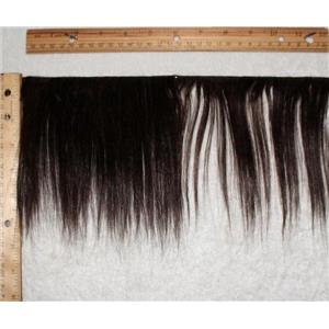 mohair weft Dark brown 2   straight 6-8" x130" 24953 FP