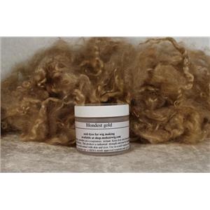 Blondest Gold Wig making dye Jar ,Dyes 2 lb mohair